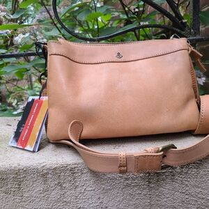 Harbour 2nd Evita Caramel Crossbody Bag NWT